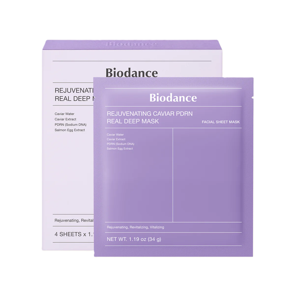 Ночная гидрогелевая маска с ПДРН и икрой Biodance Rejuvenating Caviar PDRN Real Deep Mask