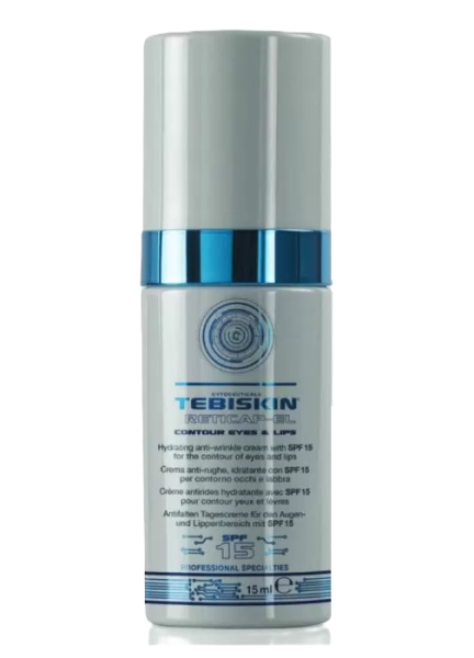 Дневной крем от морщин SPF15 для контура глаз и губ с чистым ретинолом Tebiskin