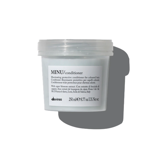 Защитный кондиционер для сохранения косметического цвета волос Davines Minu Illuminating Protective Hair Conditioner 