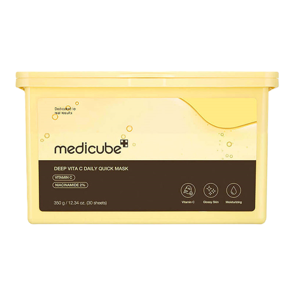 Набор осветляющих масок с витамином С medicube Deep Vita C Daily Quick Mask 30шт