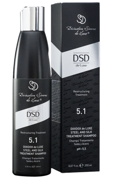Восстанавливающий шампунь DSD Сталь и шелк 5.1 