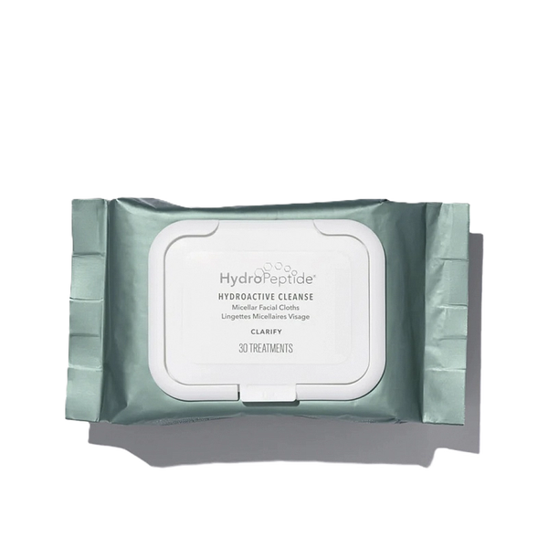 Мицеллярные очищающие салфетки HydroPeptide HydroActive Cleanse Micellar Facial Towelettes