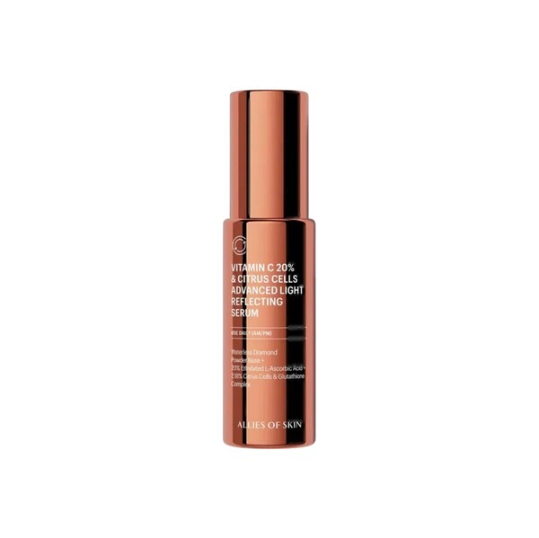 Усиленная сыворотка с 20% витамином С для сияния кожи ALLIES OF SKIN Vitamin C 20% & Citrus Cells Advanced Light Reflecting Serum
